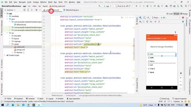 Material Design CheckBox in ? Android ? Studio With Java? смотреть онлайн