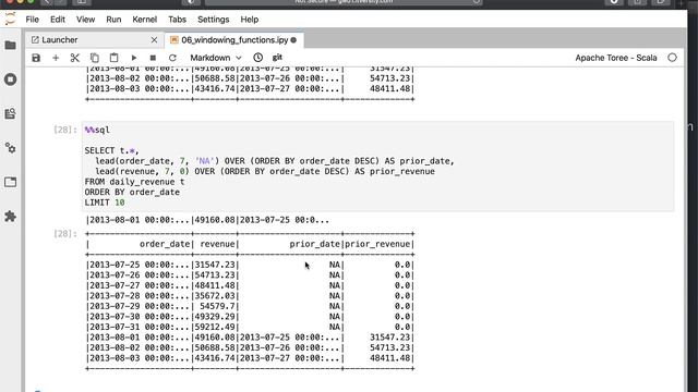 Spark SQL - Windowing Functions - Using LEAD or LAG смотреть онлайн