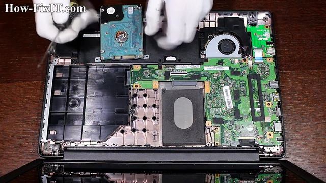 Asus R515 install SSD / upgrade HDD to SSD, замена или установка жесткого диска смотреть онлайн