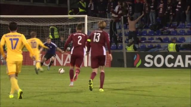 Latvia 0-1 Kazakhstan (Euro Qualifying 2016) смотреть онлайн