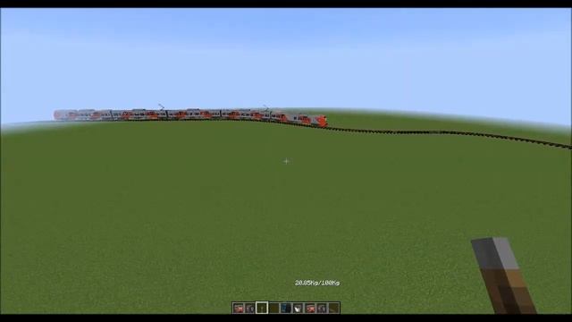 Поезд "Ласточка" в Minecraft Immersive Railroading смотреть онлайн