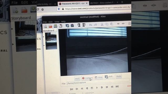 Panasonic nv-gs11 - Part 2- trying Firewire capture/transfer to Ubuntu PC and quick re-encode смотреть онлайн