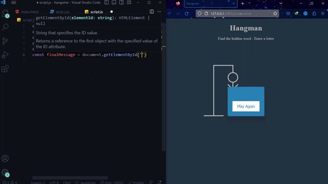 Build Hangman Game Using HTML CSS & JavaScript смотреть онлайн