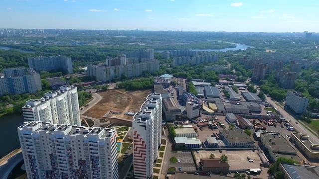 Новостройки: ЖК "Ривер Парк" с высоты птичьего полета смотреть онлайн