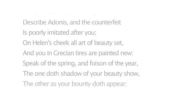 Shakespeare's Sonnet 53 – What Is Your Substance, Whereof Are You Made смотреть онлайн