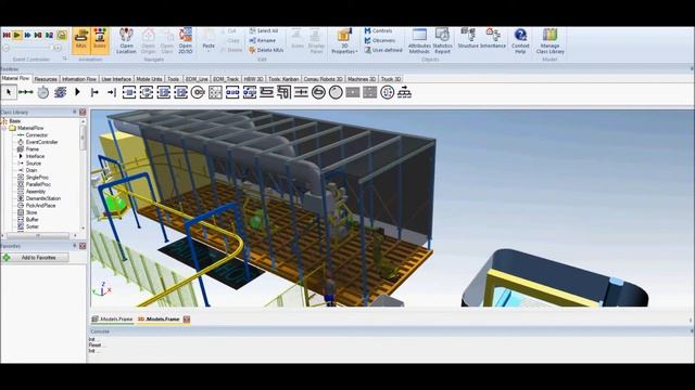 Paint Shop Simulation with Tecnomatix Plant Simulation смотреть онлайн