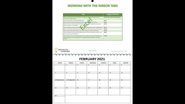 Lavel Claytor's 2021 Calendars with a Purpose! Learn new MS Word, Excel, PowerPoint shortcuts daily смотреть онлайн