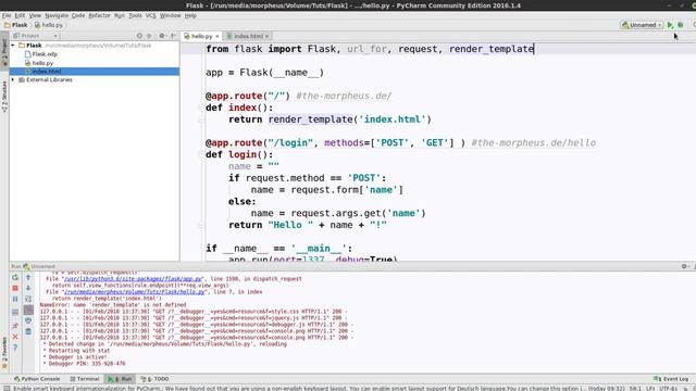 Python Flask Tutorial #6 - Templates смотреть онлайн