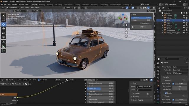 How to INSTANTLY Add Realistic Snow on any object in 2 Minutes! | Blender Tutorial смотреть онлайн