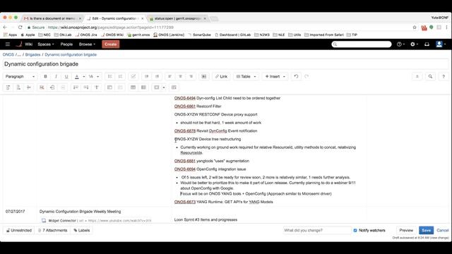 2017-08-03 ONOS Dynamic Config Brigade Weekly meeting смотреть онлайн