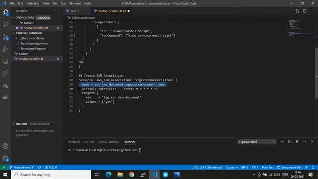 Terraform to Create AWS SSM Document and AWS SSM Association | GitHub Action смотреть онлайн