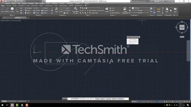 AUTOCAD 2017 Ribbon de Grupos смотреть онлайн