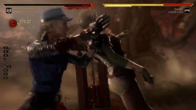 Mk11 Sonya combo's and crushing blow combo's with fatal blow end смотреть онлайн