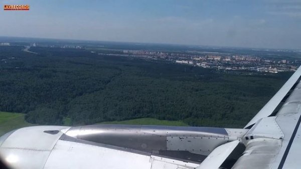 Заход на посадку в Домодедово  Domodedovo