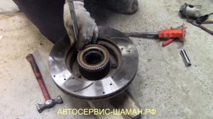 Замена шпильки ступицы переднего колеса. Затяжка ступичного подшипника ТЛК. Toyota Land Cruser 100.