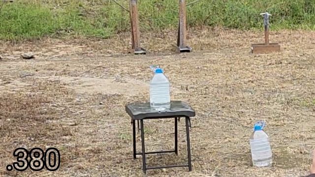 Pistols vs 1 Gallon Water Jugs .22lr .380 9mm .40S&W .45ACP смотреть онлайн