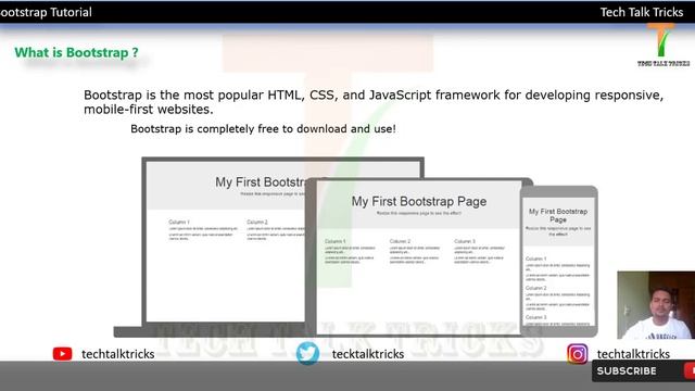 Bootstrap Tutorial for Beginners #1 Bootstrap in HINDI смотреть онлайн