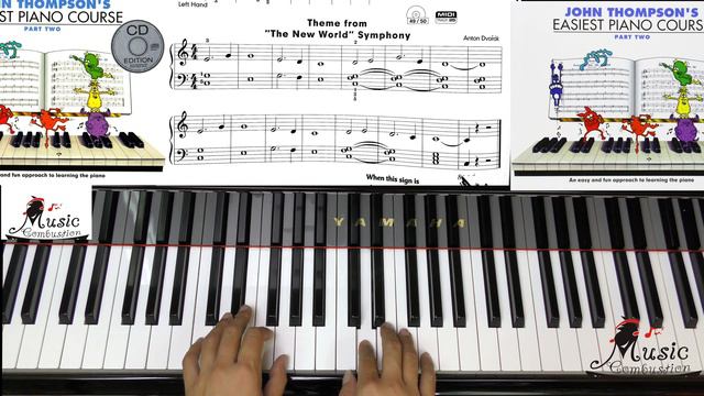 Page 34 Theme from 'The New World' Symphony JOHN THOMPSON'S EASIEST PIANO COURSE PART TWO смотреть онлайн