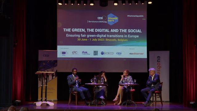 The green, the digital and the social: Ensuring fair green-digital transitions in Europe - 1st day смотреть онлайн