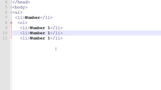 HTML Tag ol ul li смотреть онлайн
