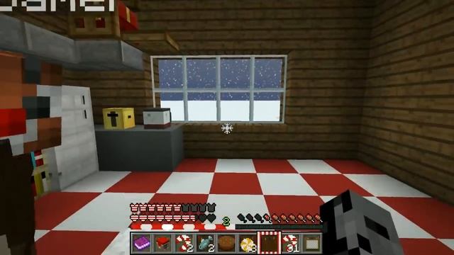 Minecraft: SANTA'S SECRET ROOM!!! - Find The Button Christmas Dreams - Custom Map