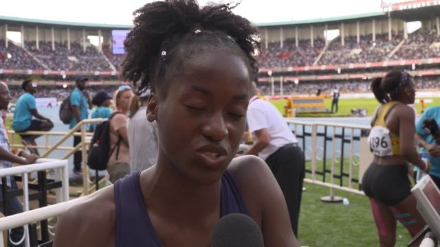 IAAF WU18 Nairobi - 100m Women Silver Cyrena SAMBA MAYELA смотреть онлайн