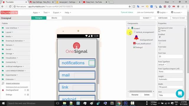 Onesignal Push Notification Send Using API Tutorial | AIA File | Thunkable | Appybuilder | Makeroi смотреть онлайн