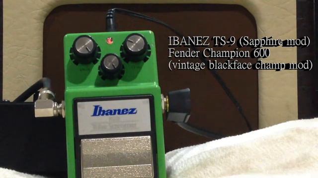 IBANEZ TS-9 (Sapphire mod) + Fender Champion 600 (Vintage Blackface Champ mod) смотреть онлайн