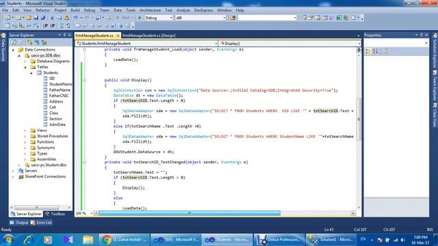 How to Create Student Management System Part-2 C# SQL Server смотреть онлайн