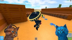 СМЕШНОЙ РОФЛ МОД БРАВЛ СТАРС В РОБЛОКС Весёлый Кот и КОТЁНОК ЛАЙК