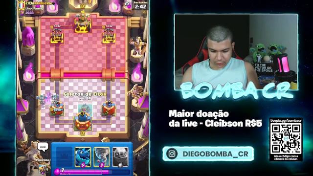 EM BUSCA DOS 3000 - CLASH ROYALE AO VIVO смотреть онлайн