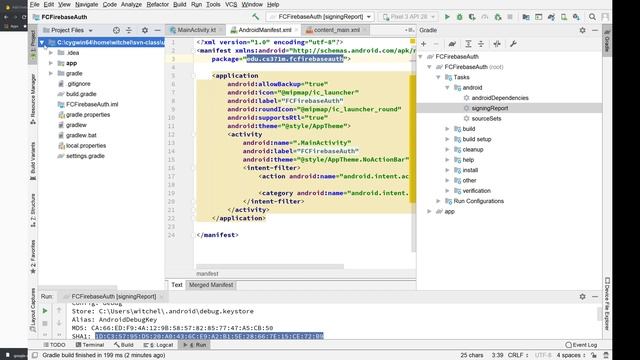 FC Firebase Auth setup console смотреть онлайн