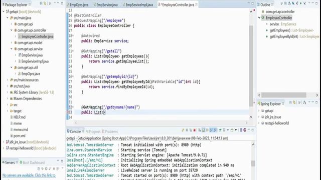 Java Rest API | Part-5 | Passing Parameter as name смотреть онлайн
