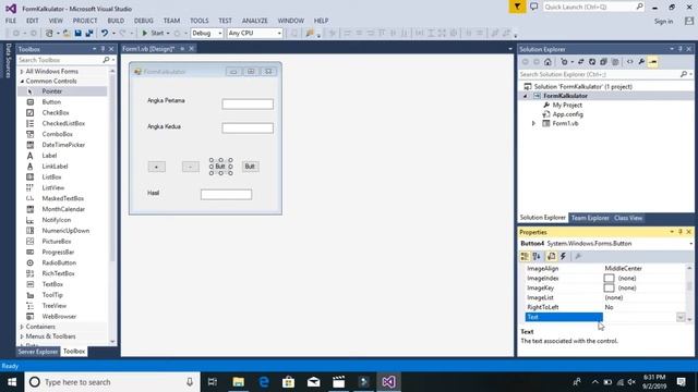 Pengolahan Form Kalkulator Sederhana Pada Visual Studio 2013 смотреть онлайн