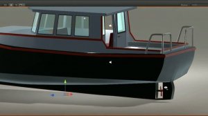Катер Краб 800 3д модель скачать