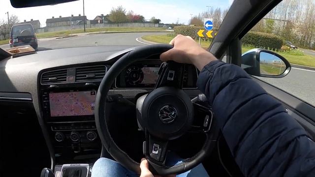 2020 Atlantic Blue VW Golf R POV test drive смотреть онлайн