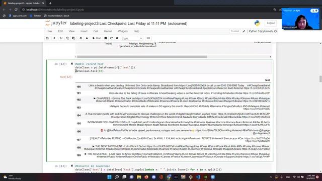 Python labeling dengan menggunakan nltk, pandas, api twitter, textblob смотреть онлайн