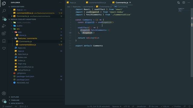 01 - CRUD example with create entity adapter and create async thunk - redux toolkit смотреть онлайн