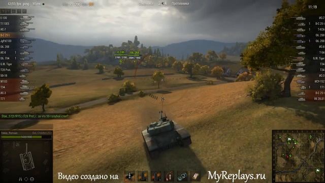 WOT: Редшир - Bat Chatillon 25 t - 2 фрага смотреть онлайн