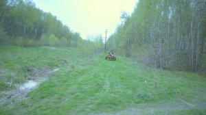 Мотокультиватор Крот с прицепом ВМЗ. Первые покатушки