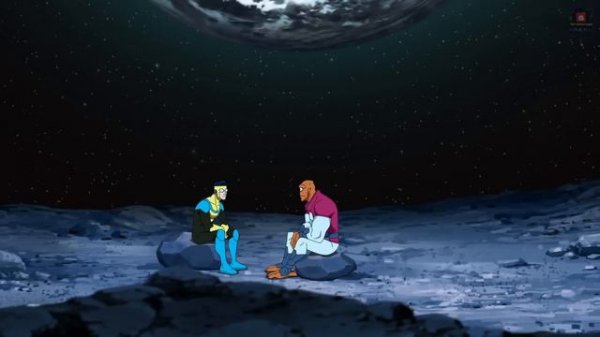 The Invincible S1E8: Mark talks to Allen the Alien about his Dad, Viltrumite Omni-man