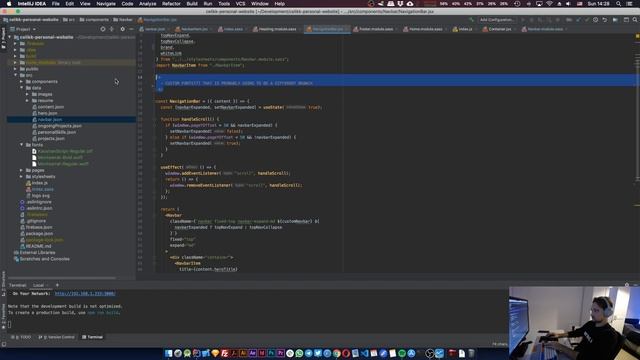 Personal Website with React - Navbar Colors and Custom Fonts and Mobile Support смотреть онлайн