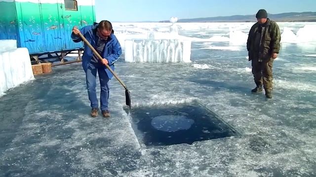 Байкал. Как мы прорубь себе готовили смотреть онлайн
