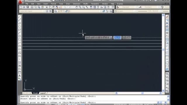 AutoCAD Tutorial - Offset Command смотреть онлайн