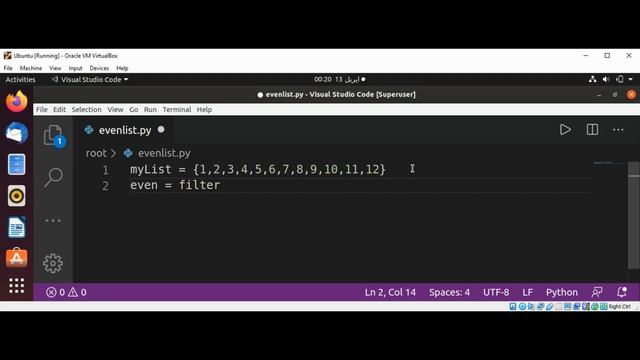 Python program to filter even numbers in List смотреть онлайн