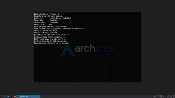 Install Secure Boot on Arch Linux (the easy way)