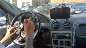 Как снять руль на логане?