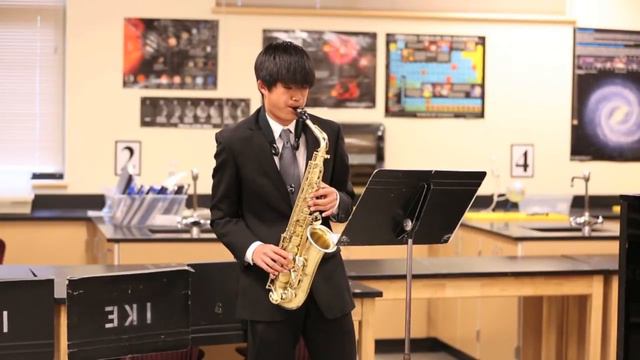 Ethan Kim Alto Sax performance of Sonata by Henri Eccles смотреть онлайн
