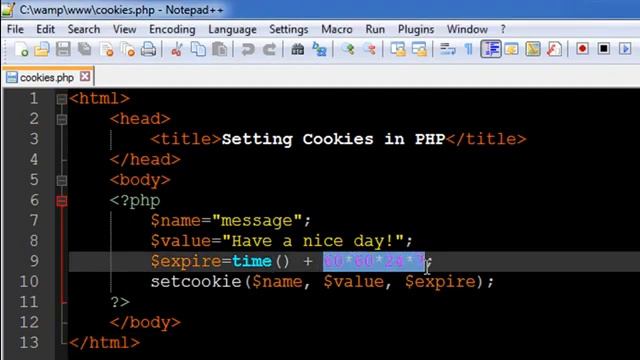 PHP & MySQL Tutorial 47 Setting Cookies YouTube смотреть онлайн