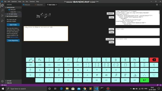 MathEditor: A Screen Reader Compaitable Math Equation Editor for Visual Studio Code. смотреть онлайн